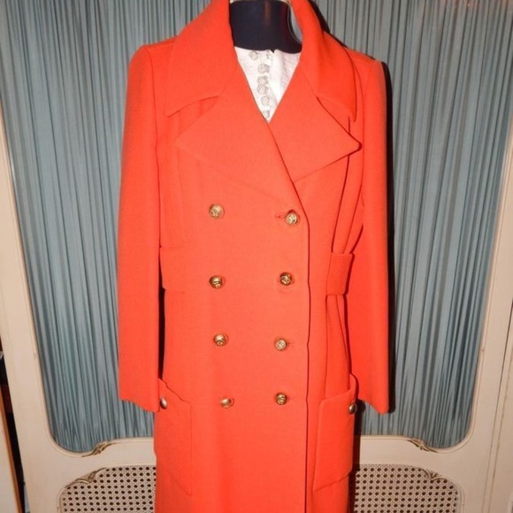 Bonwit Teller Orange Coat